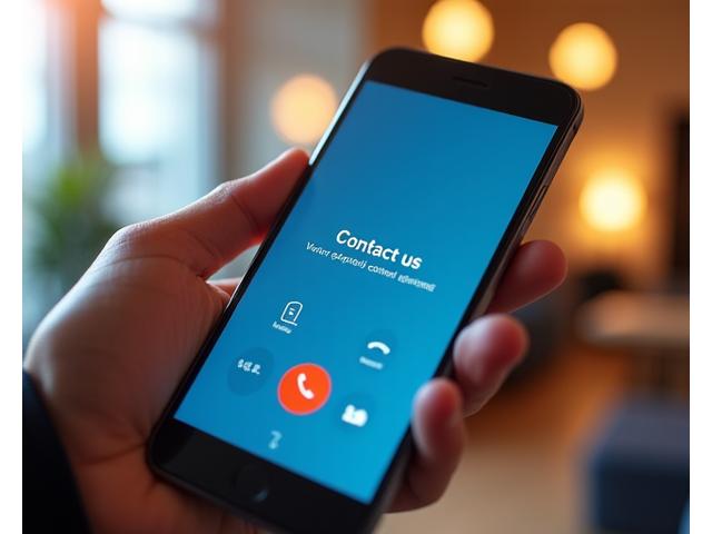 Close-up of a hand holding a smartphone with a call screen, featuring ASFF's brand colors, indicating immediate expert assistance.