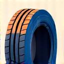 Icon depicting a specialized tire, representing run-flat tire assistance.