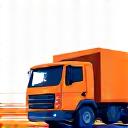 Icon of a fast-moving fuel truck, representing rapid dispatch.