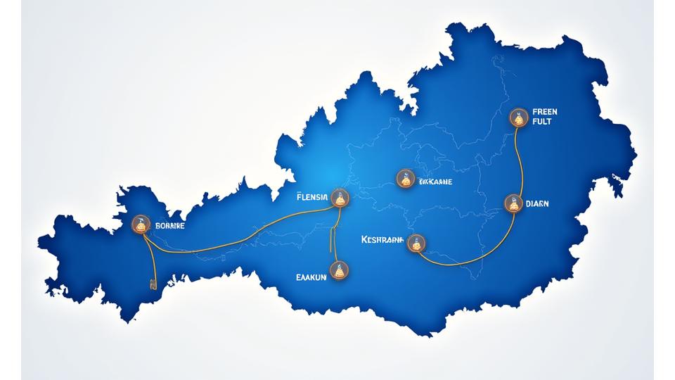 Interactive map of Austria highlighting ASFF Road Assist's full coverage area with key cities and highway networks.