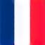 Flag of France, depicting French language support.